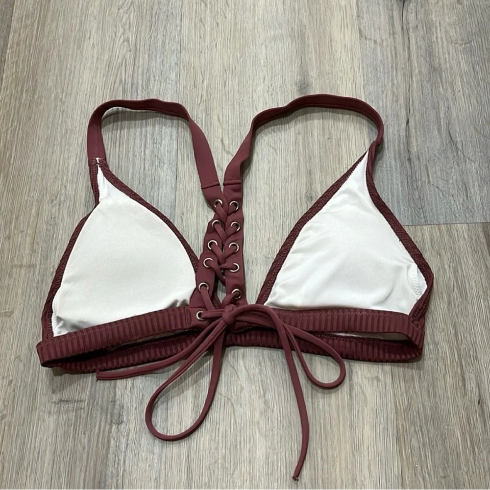 PINK Victoria's Secret Rose Gold Bikini Top